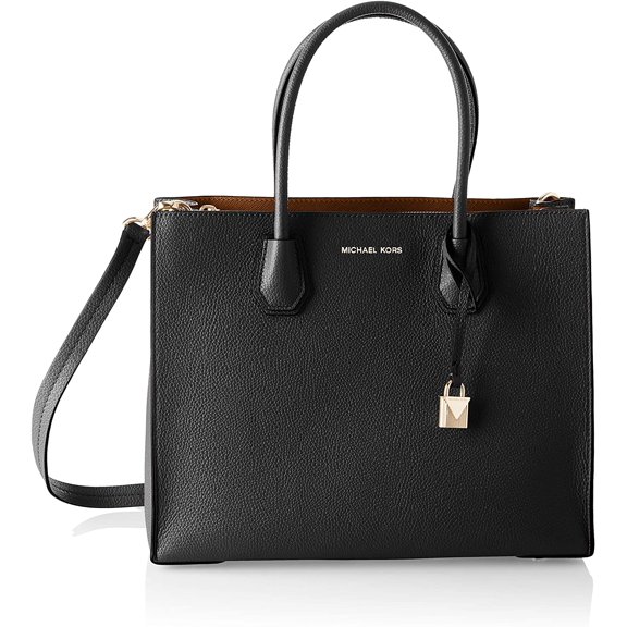 Michael Kors Mercer 30H0Gw9T7T Large Leather Convertible Tote In Sfp/Lctr/Fwn