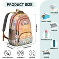 thumbnail image 5 of Pioneer Flower Backpack for School,Cute School Bag,Schoolbag with Adjustable Shoulder Straps & Padded Back,16.9 Inch, 5 of 5