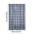 thumbnail image 3 of Clearance! Ikeay Check Lace up Curtains for Windows 24 X 47 Inch Rod Pocket Translucent Filter Curtains for Kitchen Bedroom Living Room Doors and Windows Farmhouse 1 Panel,Curtains, 3 of 9