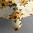thumbnail image 4 of Beige Sunflower Pattern Rectangle Tablecloth 60"x102",Waterproof Polyester Rectangle Table Cloth, Wipeable Spillproof Polyester Tablecloth for Dining, Camping, Indoor and Outdoor, 4 of 6