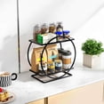 thumbnail image 6 of Perfume Organizer for Dresser, Black Bathroom Counter Organizer, 2 Tier Vanity Makeup Organizer, Bathroom Organizer and Storage for Skincare Cosmetic Perfume Display Stand for Bedroom Decor, 6 of 18