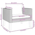 thumbnail image 6 of vidaXL Garden Collection Outdoor Single Sofa Beige/Anthracite Weather-Resistant, 6 of 10