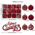 thumbnail image 3 of ChicYu Christmas Tree Decorative Balls Festive Ornaments for Christmas Tree Hanging Design Various Colors Sizes Shiny Surfaces for Home Holiday Decor(12PCS), 3 of 5