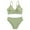 Green, variant on lnmuld Girls Swimsuit Two Piece Swimsuit Athletic Solid High Waist Bikini Set for Swimming and Beach Play Size:14-16 Years
