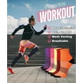 thumbnail image 5 of Tipi Toe Womens 12 Pack Running & Athletic Sports Performance Ankle/Quarter Socks, 5 of 6