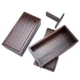 thumbnail image 4 of Wooden Lunch Box, Double Layer Bento Box with Divider Rectangle Food Snacks Fruit Container Travel To Go Food Containers for Picnicking Office Hiking Camping, 4 of 8