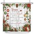 thumbnail image 2 of Tchckioa Shower Curtain for Bathroom,Waterproof Hooks Bath Curtain,Merry Christmas,47x64, 2 of 6