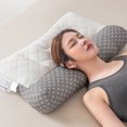 thumbnail image 1 of QTOCIO Cervical Pillow Ergonomic Memorys Foam Shaping Pillow Breathable Pillowcase For Side And Back Sleepers, 1 of 4