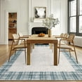 thumbnail image 6 of Garvee 10'x13' Plaid Area Rug, Washable Rugs Non-Slip Soft Boedered Carpet Low Pile Indoor Accent Rug for Living Room Bedroom Home Office, Blue, 6 of 9