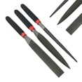 thumbnail image 2 of Small Steel Files Needle File Flat File for Stone Glass Metal Carving Craft Needle Filing Woodworking Hand File Tool,1 x Circular file 1 x Half round file 1 x Flat file, 2 of 6