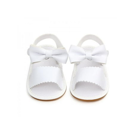 

Newborn Baby Girl Sandals Anti-slip Kid Soft Sole Crib Shoes First walkers