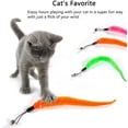 thumbnail image 4 of NeveLance Cat Toy, Retractable Wand with 5 Feathers for Your Cat and Cat, 4 of 6