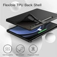thumbnail image 4 of JETech Case for Samsung Galaxy Tab S9 FE+ / S9 FE Plus 12.4-Inch with S Pen Holder, Soft TPU Tri-Fold Stand Protective Tablet Cover, Support S Pen Charging, Auto Wake/Sleep (Black), 4 of 6