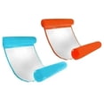 thumbnail image 2 of Hamaca flotante inflable para piscina, tumbona flotante para piscina, cómoda, hamaca de agua flotante, azul y rojo, 2 uds. YUNYI BRAND  Deportes, 2 of 8