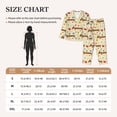 thumbnail image 3 of KLL Dachshund Dog And Flower Print Women's Long Sleeve Pajamas with Pants Sleepwear Loungewear 2 Set-Large, 3 of 7