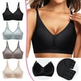 thumbnail image 4 of Women's T Shirt Bra With Push Up Padded Bralette Bra Without Underwire Seamless Comfortable Soft Cup Bra Running Bra Cup Sports Bra Woman Bras 36 C Womens Bras No Underwire Padded Maternity Strapless, 4 of 6