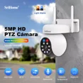 thumbnail image 2 of Cámara De Seguridad Hd 5mp Wifi Exterior 360° Con Alarma Color Blanco, 2 of 8