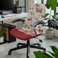 thumbnail image 2 of Xoenoiee Butterfly Letter Flower Print Office Chair Cover Stretchable Desk Chair Cover, Executive Computer Chair Cover for Armrest Chairs, Universal Boss Rotating Large Office Chair Seat Covers, S, 2 of 6