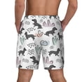 thumbnail image 4 of Fotbe Dachshund Dog Puppy Men’s Swim Trunks Quick Dry Swim Shorts Board Shorts with Mesh Lining-Small, 4 of 9