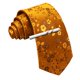 thumbnail image 2 of Corbata Barry.Wang de seda naranja con estampado floral, 150 cm, con clip, 2 of 7
