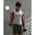 thumbnail image 5 of Ultra-Soft Cotton Fitted Tank 3 Pack, Basic Tank Tops for Men, Breathable Stretchy Casual Undershirts, 5 of 6