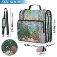 thumbnail image 2 of FORMRS Zipper Binder with Shoulder Strap 2-inch Ring 500 Sheet Capacity File Bag, Blue Sea Boat, 2 of 5