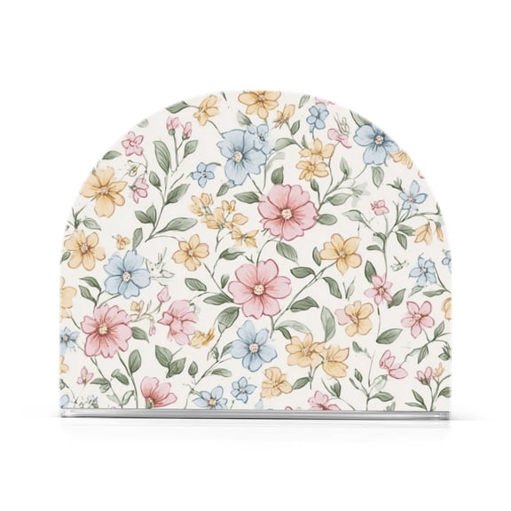 Yayeee Napkin Holder for Table Kitchen Paper Tissue Organization, Pastel Floral Pattern