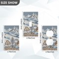 thumbnail image 7 of Yayeee Blank Wall Plate Cover 1-Gang 4.5"x2.7" Home Unused Decorative Outlet, Blue Snowy Mountain, 7 of 7