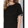 thumbnail image 4 of DARING DIVA Tweed Elegant A-Line Dress S Black, 4 of 7