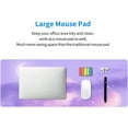 thumbnail image 5 of Purple Pastel Clouds Mouse Pad XL Large Gaming Mouse Pad Long Desk Pad Pastel Desk Accessories, 31.5 X 11.8 Inch, 5 of 5