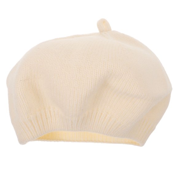 Moluckfu Hats for Baby Girls Beige Knitting 1Pcs Vintage Look for Formal Events