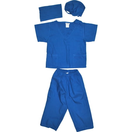 Kids Doctor Dress up Surgeon Costume Set, available in 13 Colors for 1-14 Years