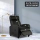 thumbnail image 2 of FDW Recliner Chair for Living Room Home Theater Seating Single Reclining Sofa Lounge with Padded Seat Backrest (Black) My Lux Decor Round, 2 of 12