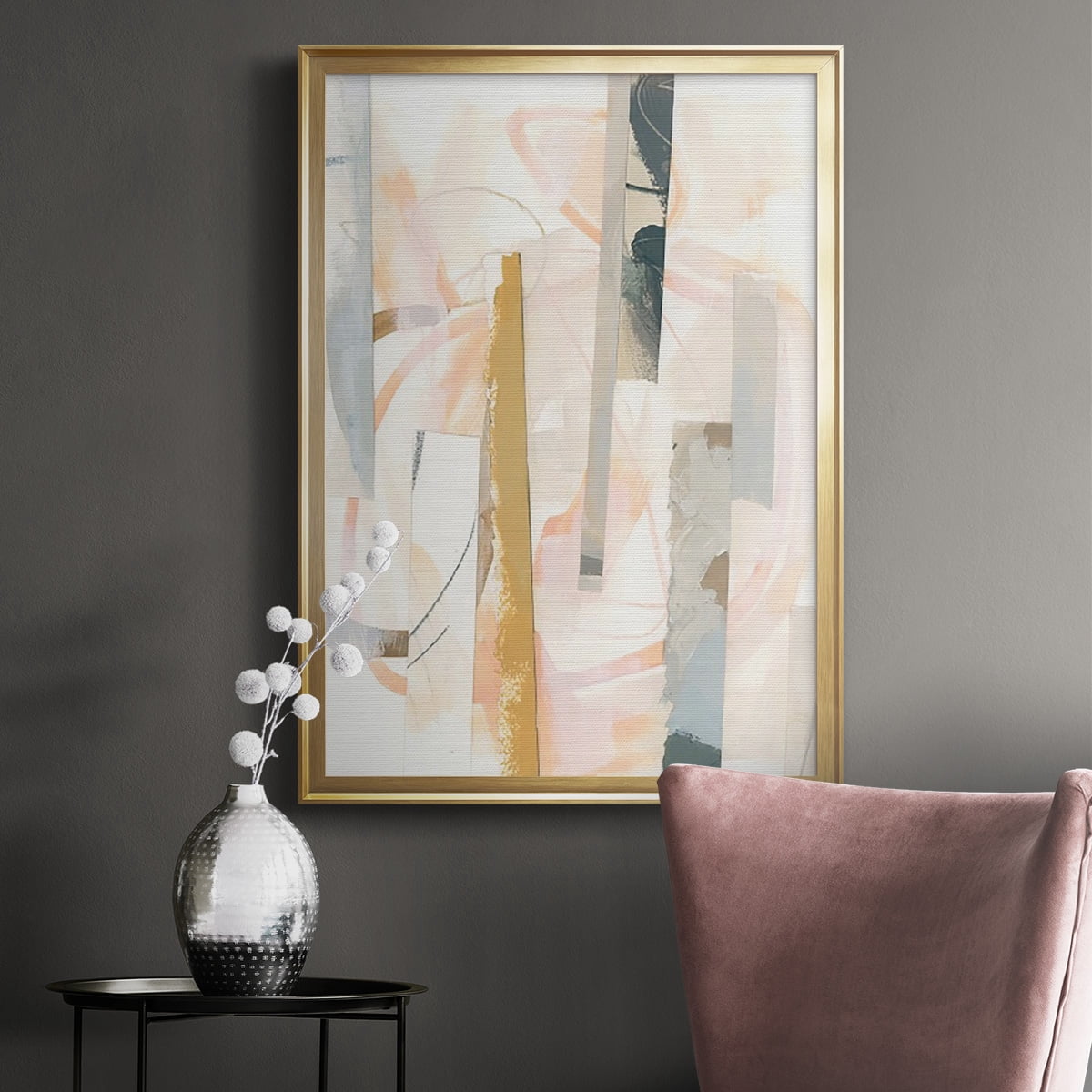Melon Litmus I Premium Framed Print, in Gold, Black, or Silver - Ready to Hang