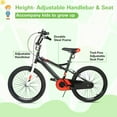 thumbnail image 3 of Kids Bike Boy Bicycle 20 inch for Children Age 6-12 Years Old Height 48-60 in Toddler Cycling Dual Hand Brakes Black Sport Outdoor Bikes, 3 of 8