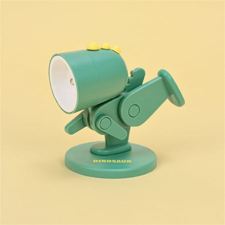 

GEHGWP Mini LED Desk Lamp Cute Dinosaur Night Light Adjustable Phone Stand Portable Christmas Decoration Gifts For Boys Girls Kids Students okay th