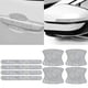 thumbnail image 4 of Etiquetas engomadas de la manija de la puerta del coche del diamante artificial, accesorios autos del coche de la etiqueta engomada del rasguño anti Blanco Zulema Película protectora de mango, 4 of 8