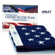 ANLEY EverStrong Series American Flag 3x5 Foot - Embroidered Stars and Sewn Stripes - US National Banner Flags with Brass Grommets