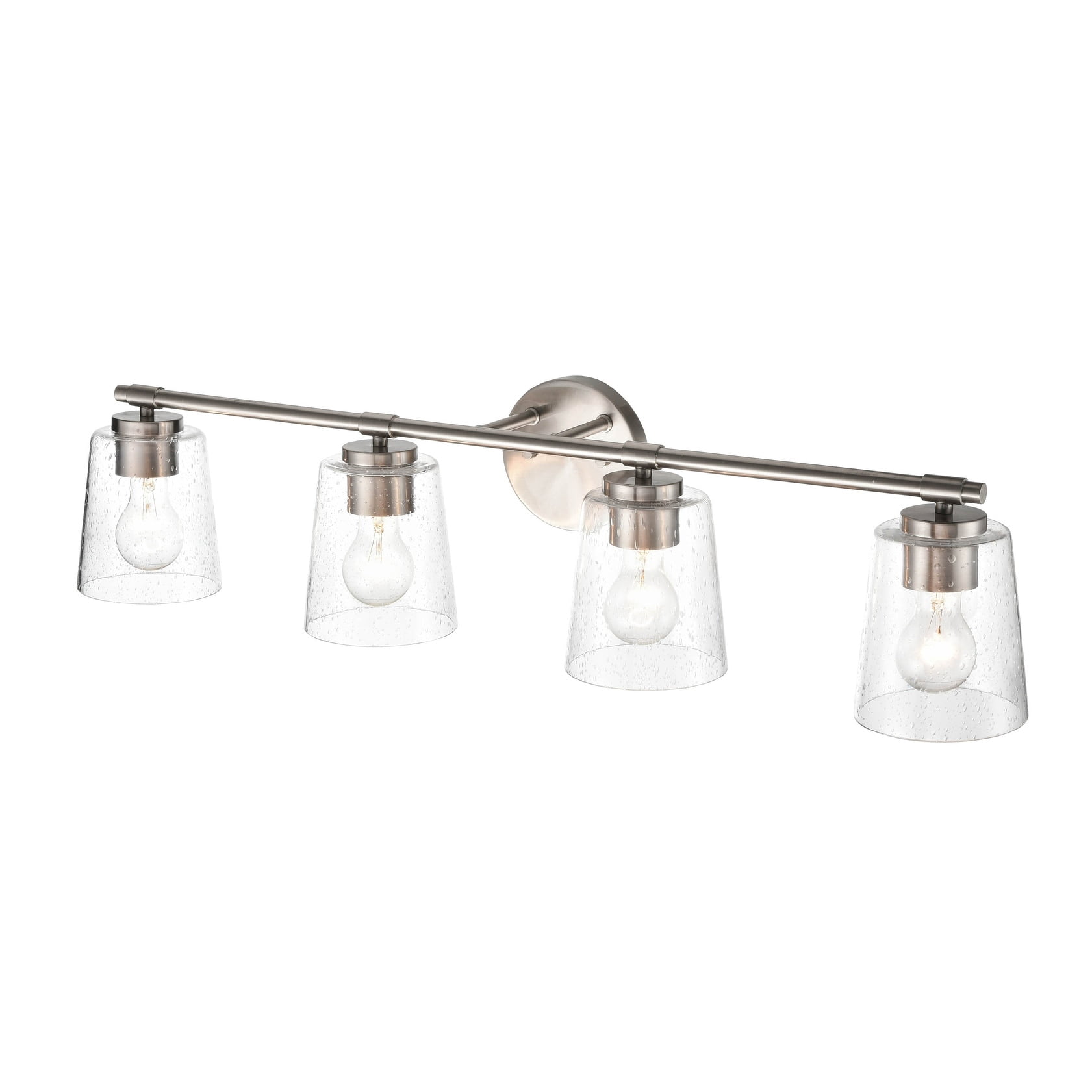 Millennium Lighting 4 Light Bathroom Vanity Fixture in Multiple Finishes Brushed Nickel Nickel Brushed