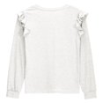 thumbnail image 7 of Posijego Girls Ruffle Long Sleeve Shirt Round Neck T-Shirts for Girls Size 4-12 Years Little Girls Spring Clothes, 7 of 7