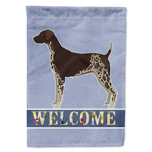 Carolines Treasures CK3600CHF German Shorthaired Pointer Welcome Flag Canvas House Size