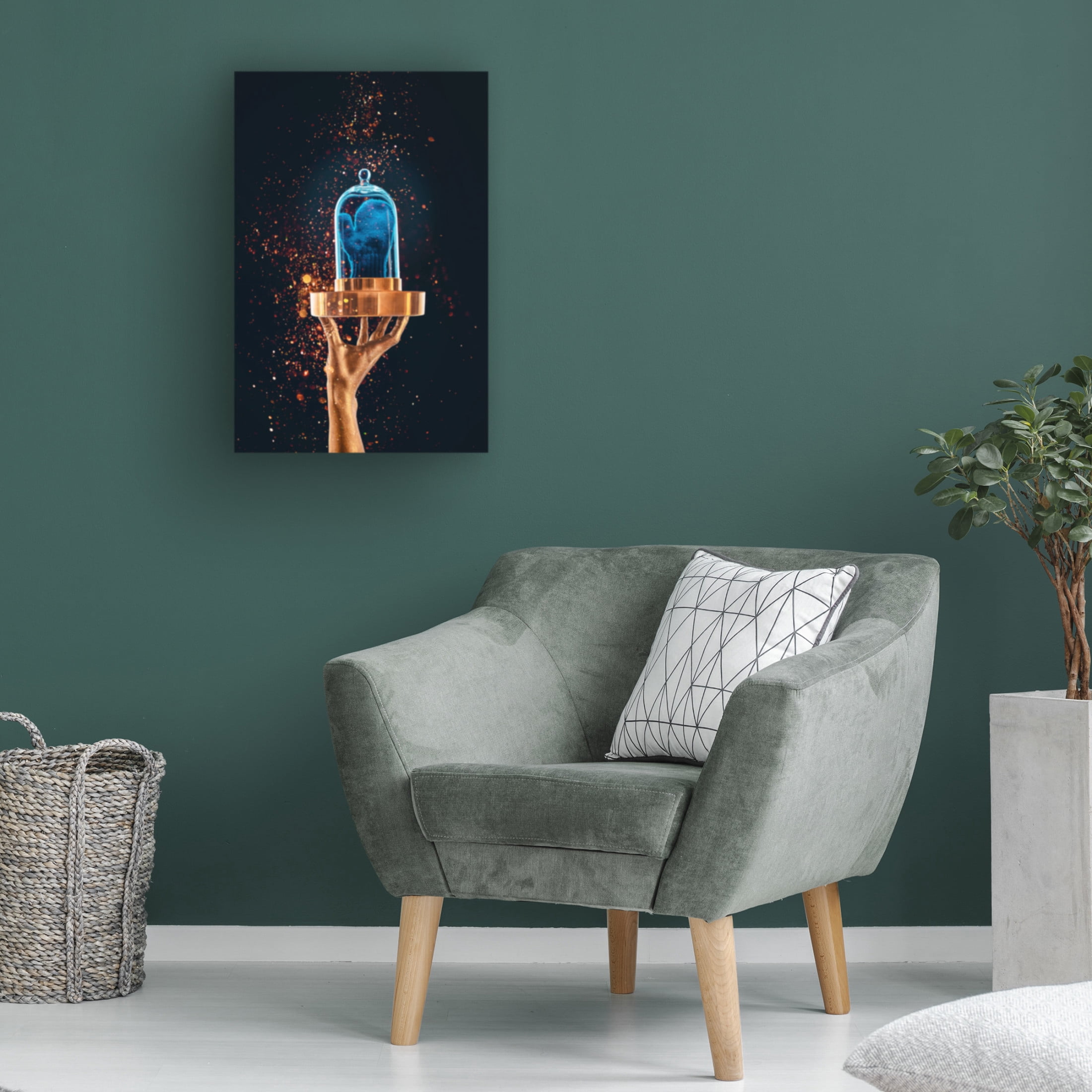 Canvas Wall Art - Dina Belenko 'Midas Mittens' Wall Art for Living Room, Bedroom, or Office Décor by Trademark Fine Art - 30 x 47 Inches