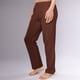 thumbnail image 1 of Puntoco Pantalones casuales de lino transpirables con cordón y botones de color sólido medieval para hombre, 1 of 3