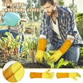 thumbnail image 2 of Paire de Gants de Jardinage Réutilisables Anti-Affaissement en Faux Cuir Protection Longue pour Plantation, 2 of 5