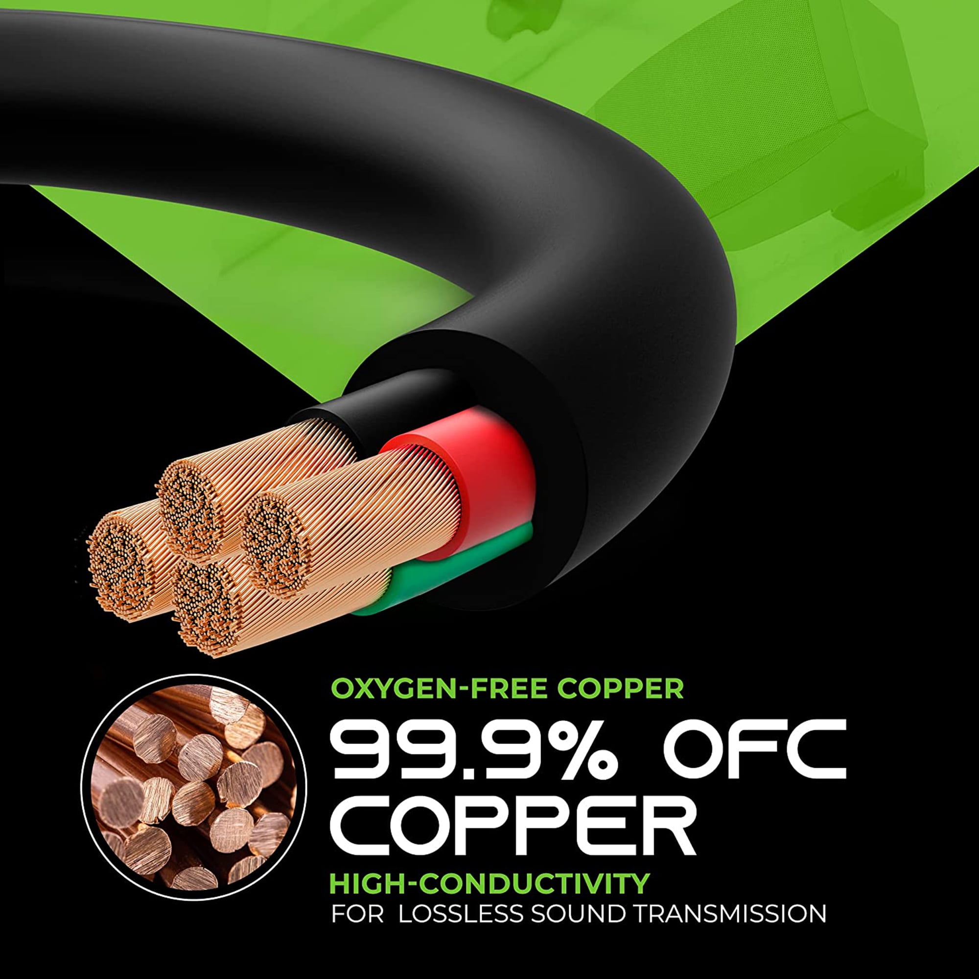 GearIT 16/4 Outdoor Speaker Cables for Direct Burial OFC Speaker Wire Direct Burial/In Wall, Brown 250-ft
