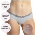 thumbnail image 6 of Womens Underwear Hipster Panties Soft Cotton Hug Fit- 8 Pack X-Large, 6 of 6