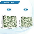 thumbnail image 4 of FORMRS 13-13.3 inch Laptop Sleeve Case Soft Carrying Quilted Computer Bag Cover, Green Floral, 4 of 7