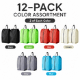 thumbnail image 3 of QXWPBV Travel Shoe Bags, 12-Pack Large Zippered Organizers with Handles, Water-Resistant Oxford Fabric, Assorted Colors, 3 of 9