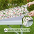 thumbnail image 6 of Pioneer Flower Floral Print Pattern Square Fitted Tablecloth with Elastic Edge,Square Table Cover,Washable Elastic Table Cover for Home Kitchen Party Decor 36"x36", 6 of 6