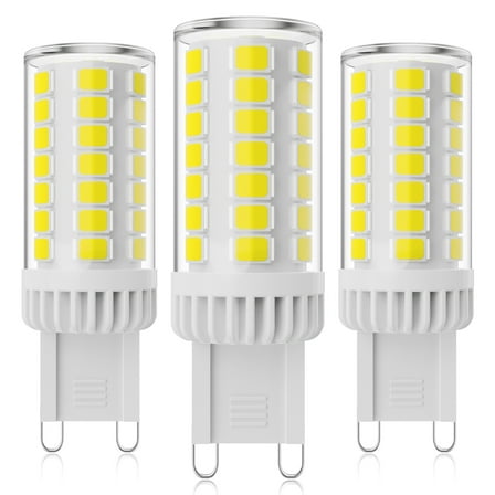 Gaormii G9 LED Light Bulb 4W, Dimmable 450LM T4 JCD Base 120V 6000K No Flicker for Home Lighting 3Pcs